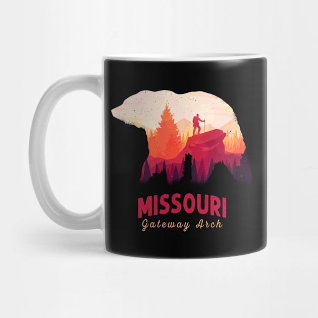 Vintage Gateway Arch National Park Missouri by Bullenbeisser.clothes